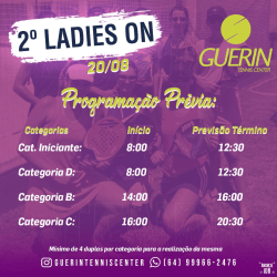 2° LADIES ON - GUERIN TENNIS CENTER - CATEGORIA B