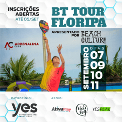 BT TOUR FLORIPA - Etapa 1  - NEW GENERATION - Dupla Masculino Sub18