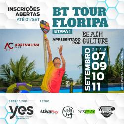 BT TOUR FLORIPA - Etapa 1 - AMADORAS - Dupla Feminina Open