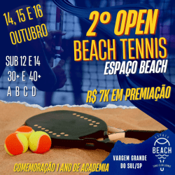 2º OPEN BEACH TENNIS ESPAÇO BEACH  - 30+ FEMININA