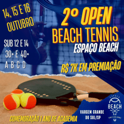2º OPEN BEACH TENNIS ESPAÇO BEACH  - 30+ MISTA