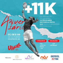 Torneio Aniversário de 1 ano UHULL - 07 a 09/10 - DUPLA MASCULINA A