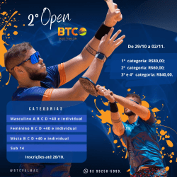 2º OPEN BTC  - Masculino B