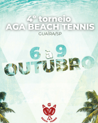 4º Torneio AGA Beach Tennis - Guaíra/SP - FEMININO INICIANTE