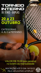 Torneio Interno de Tênis  - Duplas  - Masculino A