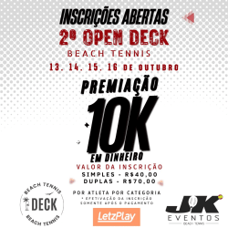 2º OPEN DECK DE BEACH TENNIS - MISTA A