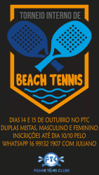 Torneio Interno de Beach Tennis - DUPLA FEMININA