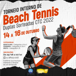 Torneio Interno de Beach Tennis Duplas Sorteadas - Feminina B