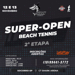 SUPER-OPEN BEACH TENNIS - 2ª Etapa