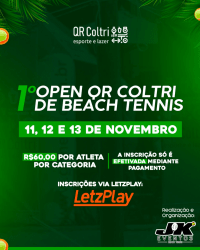 1º OPEN QR COLTRI DE BEACH TENNIS - MASCULINA B