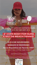 II COPA BODY FOR SURE E RG7 DE BEACH TENNIS