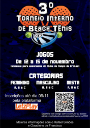 3º Torneio Interno de Beach Tênis - Masculino C