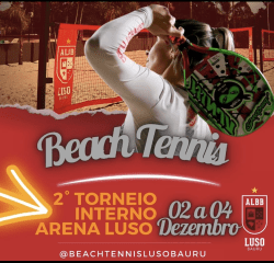 2° TORNEIO INTERNO DE BEACH TENNIS ARENA LUSO 