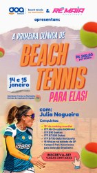 1ª Clínica de Beach Tennis para Elas - Itajubá MG - Clínica com Júlia Nogueira