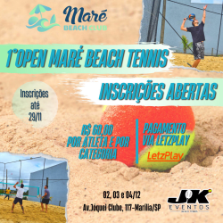 1º OPEN MARÉ BEACH TENNIS - MISTA C