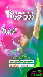 1 Torneio Beach Tennis - Beach House BJ - Dupla Mista E
