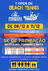 1º Open de Beach Tennis Sub 15 - Perdizes Tênis Clube  - Sub 15 LIVRE