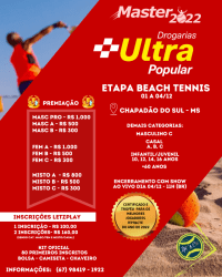 Master 2022 Drogarias Ultra Popular de Beach Tennis - PRO MASCULINO