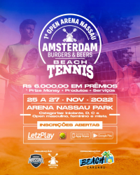 I Open Amsterdam Burguer de beach tennis - Arena Nassau  - D feminino 