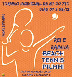 Torneio Individual de Beach Tennis do PTC - Iniciante Feminino