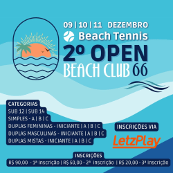 2º OPEN DE BEACH TENNIS BEACH CLUB 66 - Feminina B