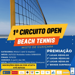 Iº CIRCUITO DE BEACH TENNIS MISTO C DE GUAIÇARA - MISTO C