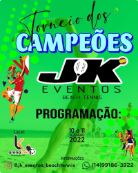 1º TORNEIO DOS CAMPEÕES JK BEACH TENNIS - FEMININA 30+