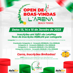 OPEN DE BOAS VINDAS L'ARENA BEACH TENNIS - MASCULINA A