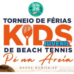 TORNEIO DE FÉRIAS KIDS/JUVENIL DE BEACH TENNIS- PÉ NA AREIA - MASCULINA SUB-12