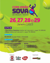 COPA VERÃO - CATEGORIAS OPEN - SOVA 2023  - OPEN MASCULINA