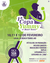 1˚ COPA YUMMY DE BEACH TENNIS - 30+ MASCULINO