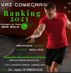 RANKING BOA BOLA 2023 - Etapa 3 - CATEGORIA INICIANTE