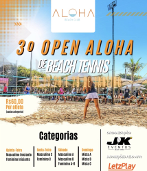 Informações do Torneio 4º OPEN PIT STOP BOLA BRANCA ARENA TRAVALAO DE BEACH  TENNIS - LetzPlay