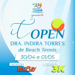 Open Indira Torres de Beach Tennis - Mista Iniciante