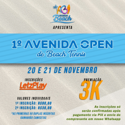 1º Avenida Open de Beach Tennis  - Masculino B