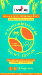 1º TORNEIO INTERNO BEACH TENNIS 2023 - PICA PAU COUNTRY CLUB - FEMINO INICIANTE