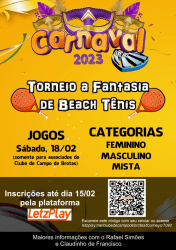 Torneio a Fantasia de Beach Tênis - Mista