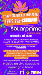 1º Ingleses Open de Duplas de Tênis - Pré Carnaval - Iniciante - Duplas Masc