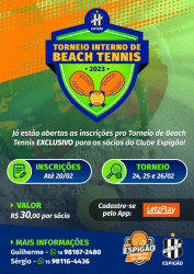 Torneio Interno de Beach Tennis - Clube Espigão - Edição 1 - Dupla Mista B