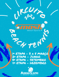 1ª ETAPA DO CIRCUITO SMASH DE BEACH TENNIS 2023 - ARENA CAPRI (TAUBATE/SP) - DUPLA MASCULINA PRO/A