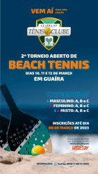 2º Torneio de Beach Tênnis Guaíra tênis clube- GTC - Kids sub 12