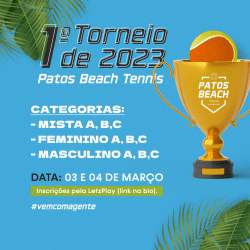 Informações do Torneio Torneio Interno de tênis Cajubá 2023 - LetzPlay