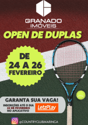 GRANADO IMÓVEIS OPEN DE DUPLAS - 1 CLASSE FEMININO