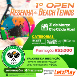 1° Open Resenha de Beach Tennis - Masculino A