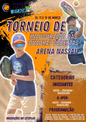 Torneio de Beach tennis Arena Nassau - Masculino Open