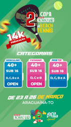 2ª COPA NOSSO LAR DE BEACH TENNIS - MASCULINO D