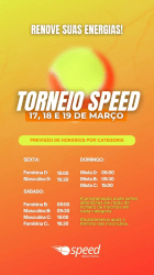 Speed Open de Beach Tennis - Feminino B