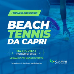 I TORNEIO INTERNO DE BEACH TENNIS - FEMININO