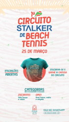 1° Circuito STALKER de Beach Tennis  - Open Misto