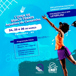 3º Etapa 2023 - CNBT 400 - 1o  OPEN DE BEACH TENNIS AQUÁTICO DE CARAZINHO - Carazinho - DUPLA MASCULINA B